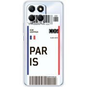 Прозрачный чехол BoxFace Honor X6 Ticket Paris