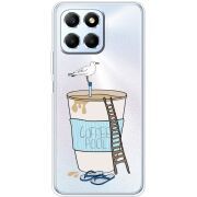 Прозрачный чехол BoxFace Honor X6 Segull in Cofee Pool