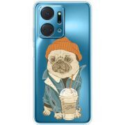Прозрачный чехол BoxFace Honor X7a Dog Coffeeman