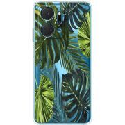 Прозрачный чехол BoxFace Honor X7a Palm Tree