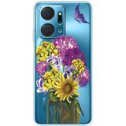 Прозрачный чехол BoxFace Honor X7a My Bouquet