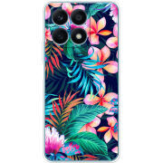 Чехол BoxFace Honor X8a flowers in the tropics