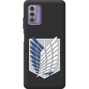Черный чехол BoxFace Nokia G42 Атака Титанов Крылья Свободы