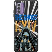 Черный чехол BoxFace Nokia G42 Привид Києва в дії
