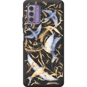Черный чехол BoxFace Nokia G42 Ластівки