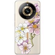 Прозрачный чехол BoxFace Realme 11 Pro / 11 Pro Plus Cherry Blossom