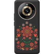 Черный чехол BoxFace Realme 11 Pro / 11 Pro Plus Ukrainian Ornament
