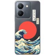 Прозрачный чехол BoxFace Vivo Y36 Большая волна в Канагаве