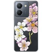 Прозрачный чехол BoxFace Vivo Y36 Cherry Blossom