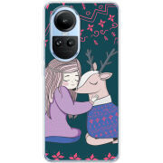 Чехол BoxFace OPPO Reno 10 Girl and deer