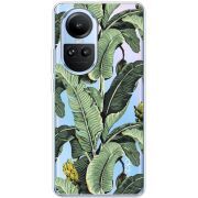 Прозрачный чехол BoxFace OPPO Reno 10 Banana Leaves