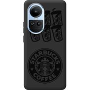 Черный чехол BoxFace OPPO Reno 10 Black Coffee
