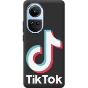 Черный чехол BoxFace OPPO Reno 10 Tik Tok