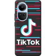 Черный чехол BoxFace OPPO Reno 10 Tik Tok