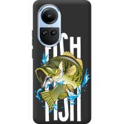 Черный чехол BoxFace OPPO Reno 10 Fish
