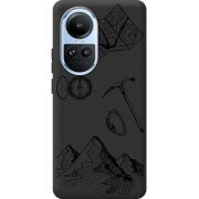 Черный чехол BoxFace OPPO Reno 10 Mountains
