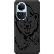 Черный чехол BoxFace OPPO Reno 10 Grizzly Bear