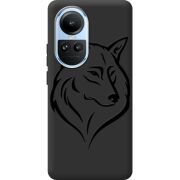 Черный чехол BoxFace OPPO Reno 10 Wolf
