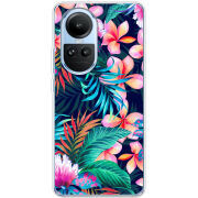 Чехол BoxFace OPPO Reno 10 Pro flowers in the tropics
