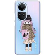Прозрачный чехол BoxFace OPPO Reno 10 Pro Winter Morning Girl