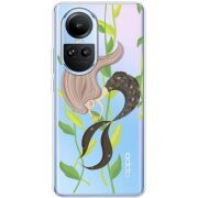 Прозрачный чехол BoxFace OPPO Reno 10 Pro Cute Mermaid