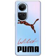 Прозрачный чехол BoxFace OPPO Reno 10 Pro Wild Cat