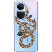 Прозрачный чехол BoxFace OPPO Reno 10 Pro Glamor Snake