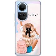 Прозрачный чехол BoxFace OPPO Reno 10 Pro Travel Girl