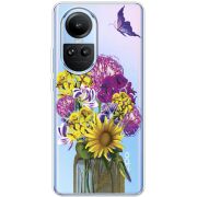 Прозрачный чехол BoxFace OPPO Reno 10 Pro My Bouquet