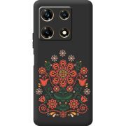 Черный чехол BoxFace Infinix Note 30 Pro 4G Ukrainian Ornament
