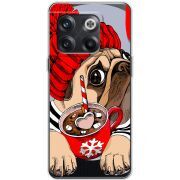 Прозрачный чехол BoxFace OnePlus 10T Winter Puggy