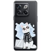 Прозрачный чехол BoxFace OnePlus 10T Cat Style