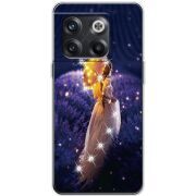 Чехол со стразами OnePlus 10T Girl with Umbrella