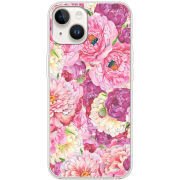 Чехол BoxFace Apple iPhone 15 Pink Peonies