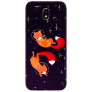 Чехол Uprint Samsung J730 Galaxy J7 (2017) Fox-Astronauts