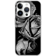 Чехол BoxFace Apple iPhone 15 Pro Max Black and White Roses