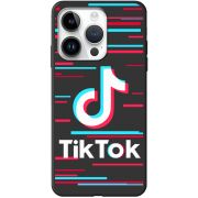 Черный чехол BoxFace Apple iPhone 15 Pro Max Tik Tok