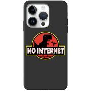 Черный чехол BoxFace Apple iPhone 15 Pro Max No Internet