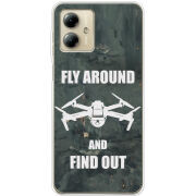 Чехол BoxFace Motorola G14 Дрон Fly Around