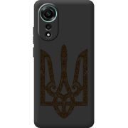 Черный чехол BoxFace OPPO A78 4G Ukrainian Trident