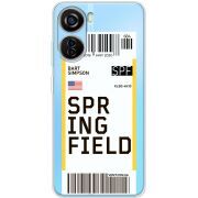 Прозрачный чехол BoxFace ZTE Blade V40 Design Ticket Springfield