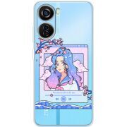 Прозрачный чехол BoxFace ZTE Blade V40 Design The Sakuras Will Cry For You