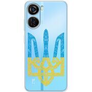 Прозрачный чехол BoxFace ZTE Blade V40 Design Gold Trident