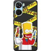 Черный чехол BoxFace ZTE Blade V40 Design White Bart
