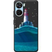 Черный чехол BoxFace ZTE Blade V40 Design Lighthouse
