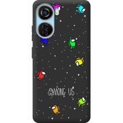 Черный чехол BoxFace ZTE Blade V40 Design Among Us Invisible