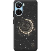 Черный чехол BoxFace ZTE Blade V40 Design Moon