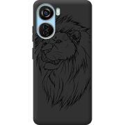 Черный чехол BoxFace ZTE Blade V40 Design Lion