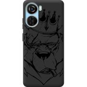 Черный чехол BoxFace ZTE Blade V40 Design Bear King