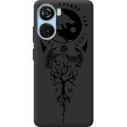 Черный чехол BoxFace ZTE Blade V40 Design Hugin and Munin